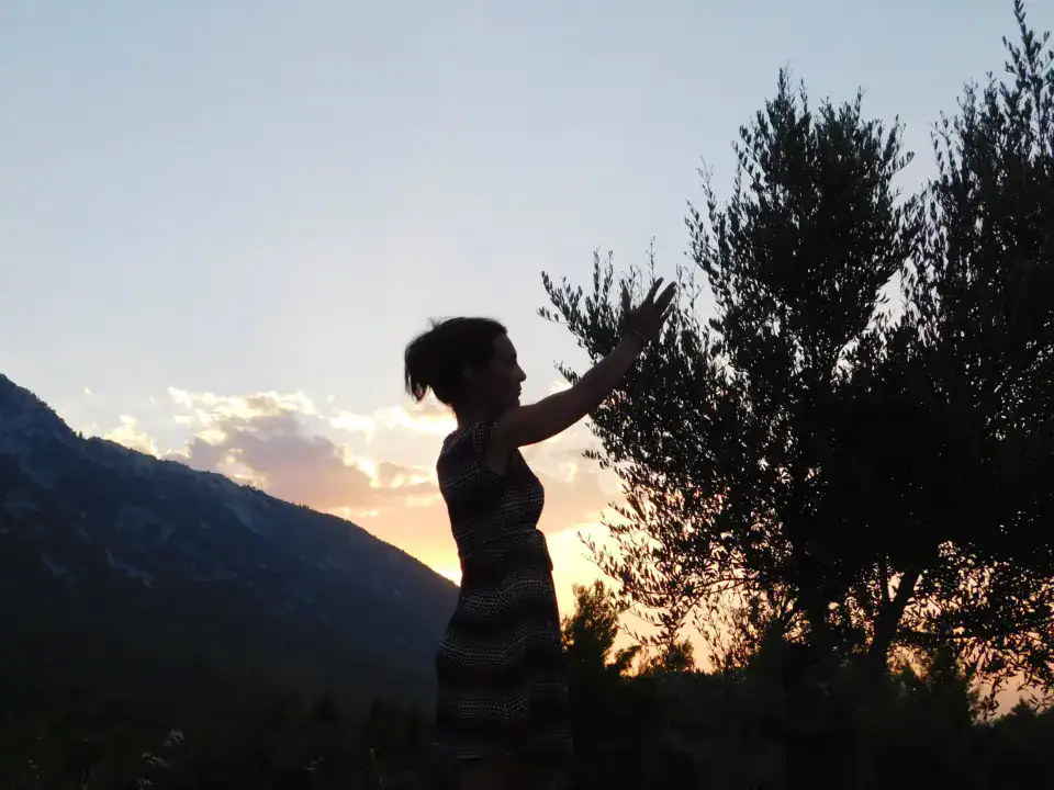 Σιλουέτα στο ηλιοβασίλεμα